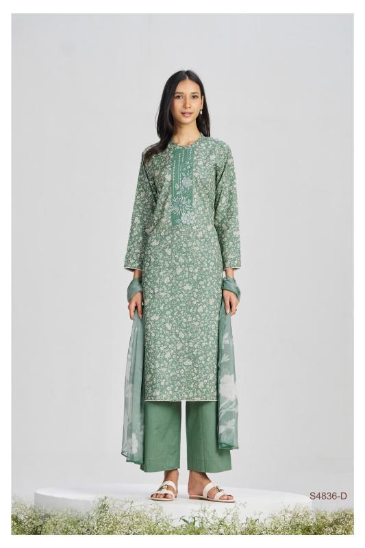 Ganga faliha 4836 wholesale dress material market in navi mumbai